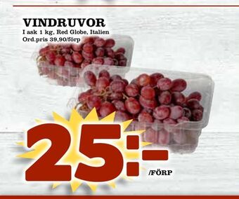 Din Mat Vindruvor erbjuda
