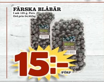 Din Mat Färska blåbär erbjuda