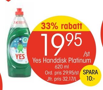 EKO Yes handdisk platinum erbjuda