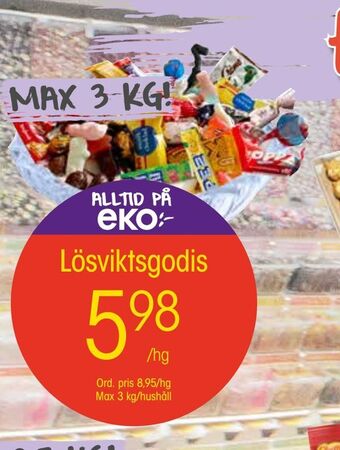 EKO Lösviktsgodis erbjuda