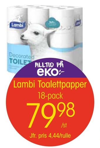 EKO Lambi toalettpapper erbjuda