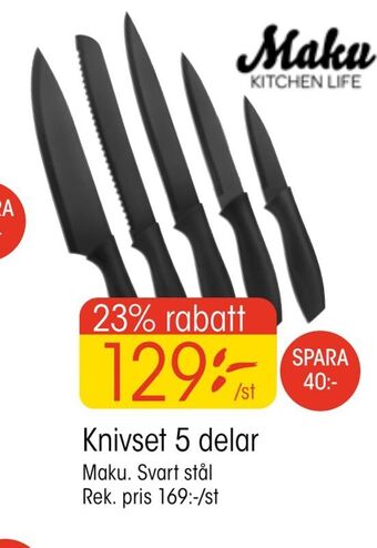 EKO Knivset 5 delar erbjuda