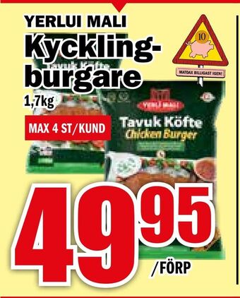 Matdax Kycklingburgare erbjuda