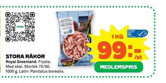 Stora Coop Stora räkor erbjuda