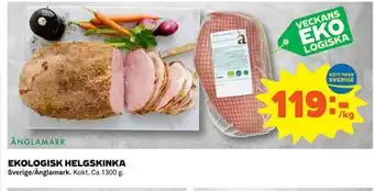 Coop Konsum Ekologisk helgskinka erbjuda