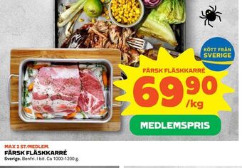 Coop Konsum Färsk fläskkarré erbjuda