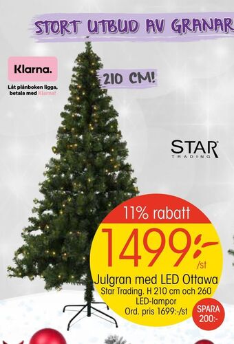 EKO Julgran med led ottawa erbjuda