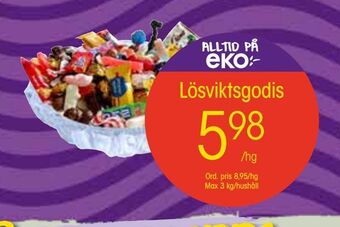 EKO Lösviktsgodis erbjuda