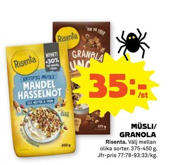 Stora Coop Müsli/ granola erbjuda