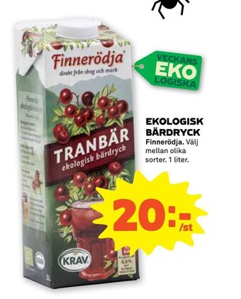 Stora Coop Ekologisk bärdryck erbjuda