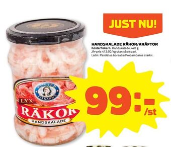 Stora Coop Handskalade räkor/kräftor erbjuda
