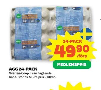Stora Coop Ägg 24-pack erbjuda