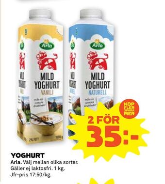 Stora Coop Yoghurt erbjuda