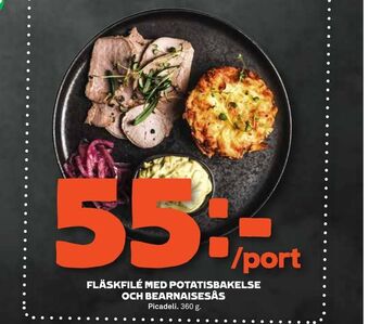 Stora Coop Fläskfilé med potatisbakelse och bearnaisesås erbjuda