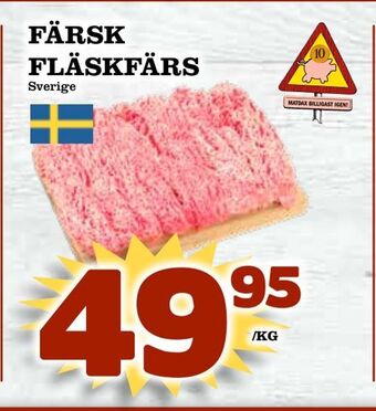 Färsk fläskfärs