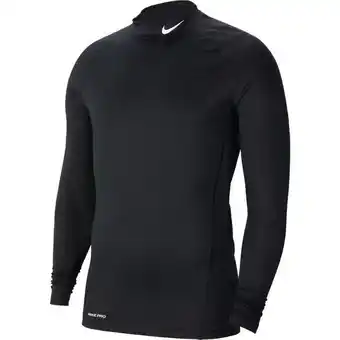 Träningströja pro warm mock neck svart - vit