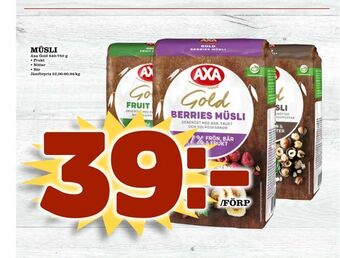 Nya Pulsen Müsli erbjuda