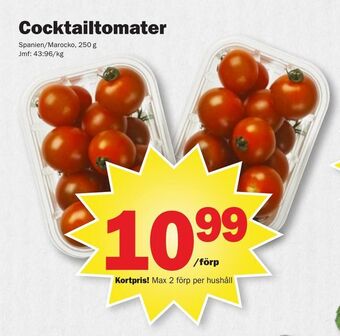 Pekås Cocktailtomater erbjuda