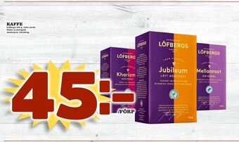 Supergrossen Kaffe erbjuda