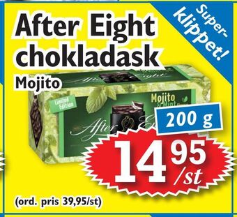T-jarlen After eight chokladask erbjuda
