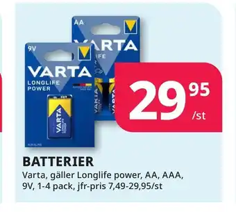 Batterier