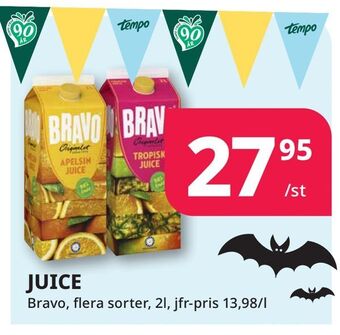 Tempo Juice erbjuda