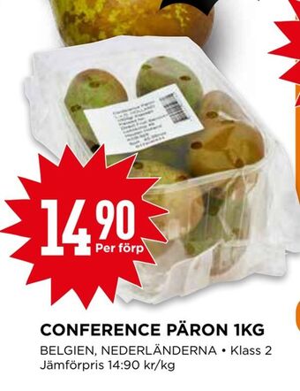 Willys Conference päron 1kg erbjuda