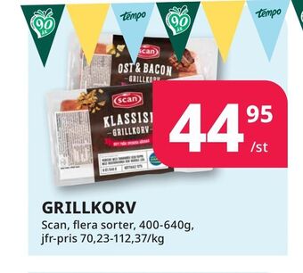 Tempo Grillkorv erbjuda