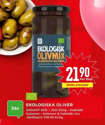 Willys Ekologiska oliver erbjuda
