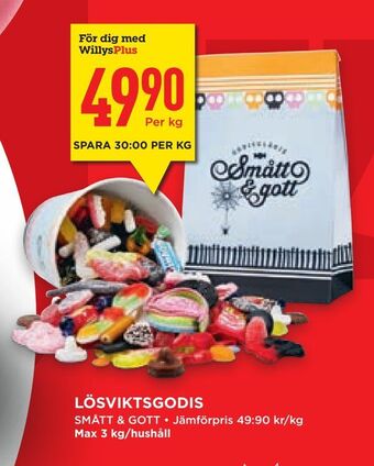 Willys Hemma Lösviktsgodis erbjuda