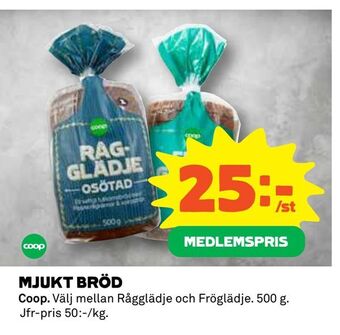 Coop Mjukt bröd erbjuda
