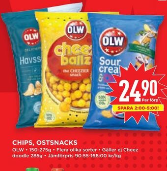 Willys Hemma Chips, ostsnacks erbjuda