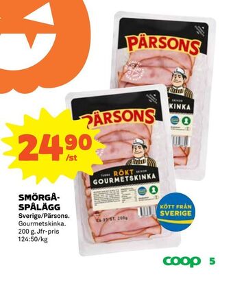 Coop Smörgåspålägg erbjuda