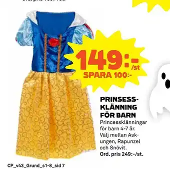 Coop Prinsessklänning för barn erbjuda