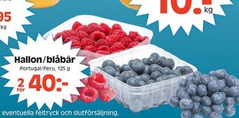 Götgatsbacken Hallon/blåbär erbjuda