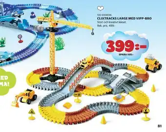 Lekia Clixtracks large med vipp-bro erbjuda