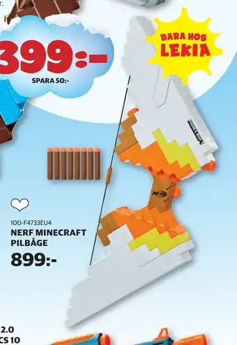 Nerf minecraft pilbåge