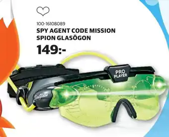 Spy agent code mission spion glasögon
