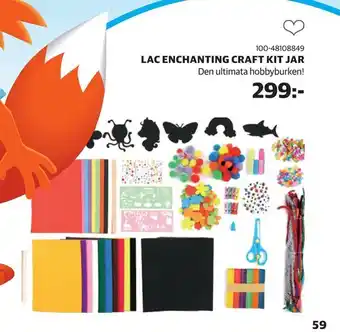 Lekia Lac enchanting craft kit jar erbjuda