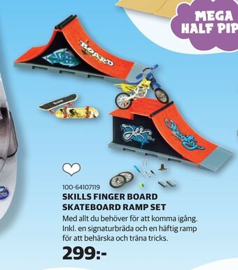 Lekia Skills finger board skateboard ramp set erbjuda