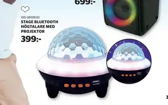 Stage bluetooth högtalare med projektor