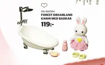 Forest dreamland kanin med badkar