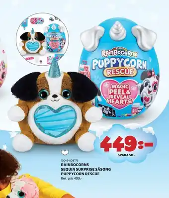 Rainbocorns sequin surprise säsong puppycorn rescue