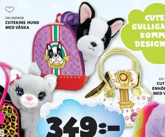 Lekia Cutekins hund med väska erbjuda