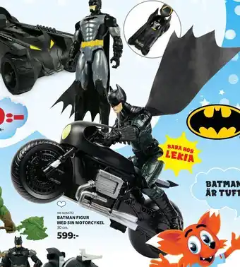 Lekia Batman figur med sin motorcykel erbjuda