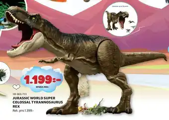 Lekia Jurassic world super colossal tyrannosaurus rex erbjuda