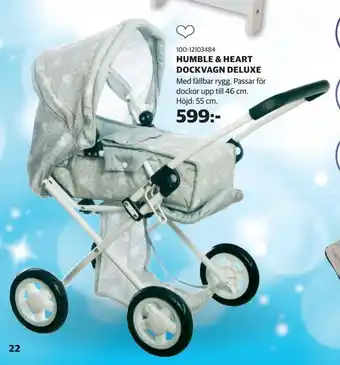 Lekia Humble & heart dockvagn deluxe erbjuda