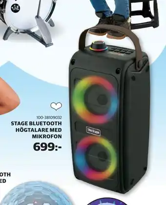 Stage bluetooth högtalare med mikrofon
