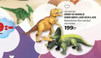Lekia Dino vs world dino med ljud och ljus erbjuda
