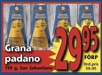 Supergrossen Grana padano erbjuda